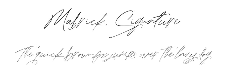 Mabrick Signature by Dirtyline Studio — Script Handwritten Font