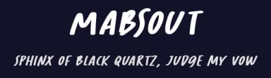 Mabsout by Zuzulgo Studio — Script Handwritten Font — thumbnail 2