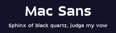 Mac Sans by Jolicia Type Foundry — Sans Serif Font — thumbnail 2