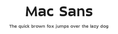 Mac Sans by Jolicia Type Foundry — Sans Serif Font — thumbnail 1