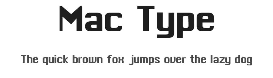 Mac Type by Timour Jgenti — Sans Serif Font