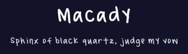 Macady by Macady Haws — Script Handwritten Font — thumbnail 2