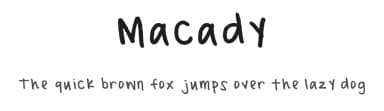 Macady by Macady Haws — Script Handwritten Font — thumbnail 1