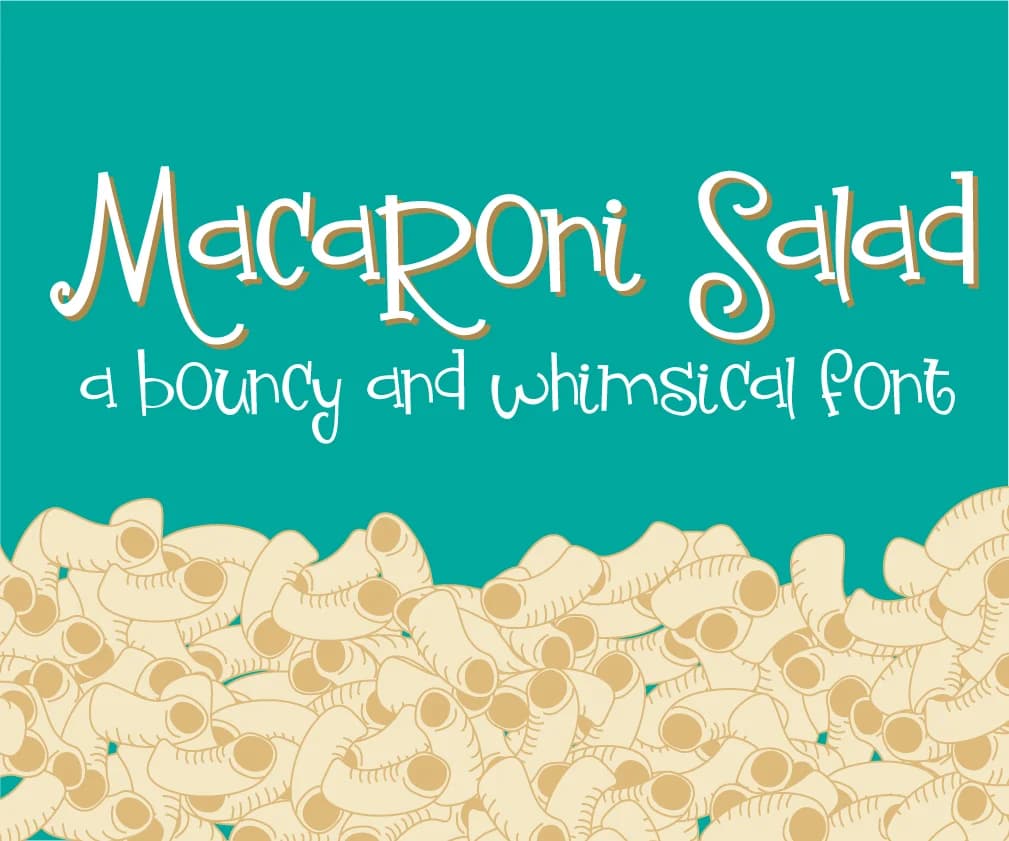 Macaroni Salad Font by Illustration Ink — Script Handwritten Font