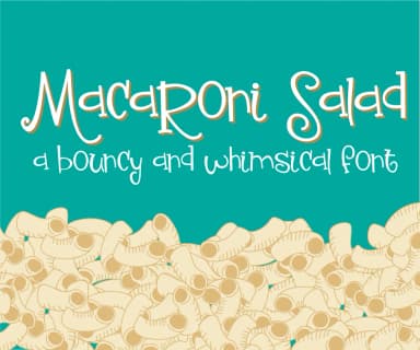 Macaroni Salad Font by Illustration Ink — Script Handwritten Font — thumbnail 1