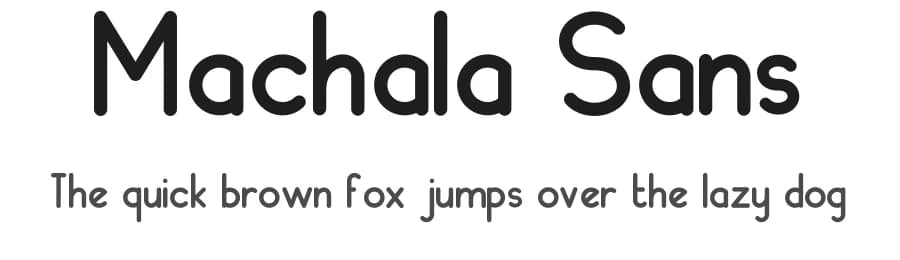 Machala Sans by MeetDean — Sans Serif Font