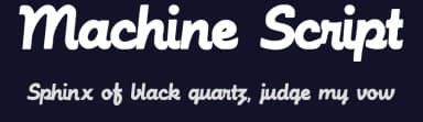 Machine Script by DeNada Industries — Script Handwritten Font — thumbnail 2