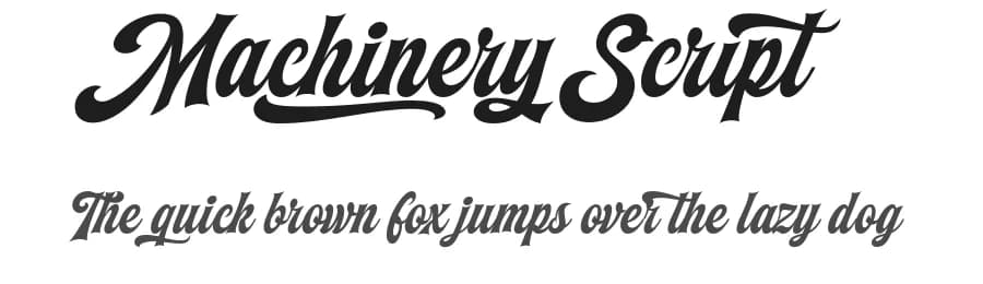 Machinery Script by Måns Grebäck — Script Handwritten Font