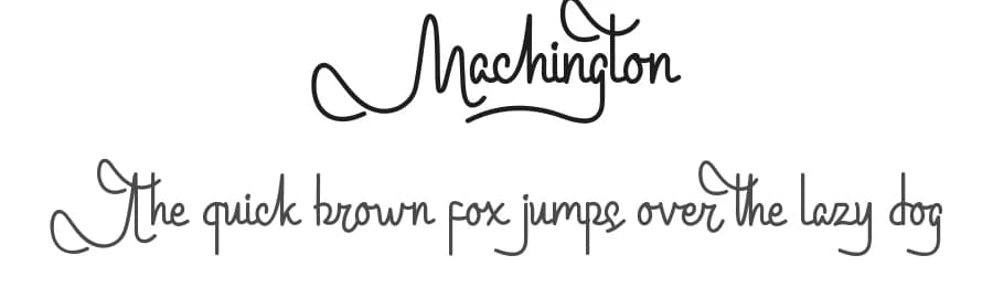 Machington by Noah Type — Script Handwritten Font