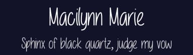 Macilynn Marie by Vanessa Bays — Script Handwritten Font — thumbnail 2