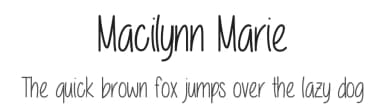 Macilynn Marie by Vanessa Bays — Script Handwritten Font — thumbnail 1