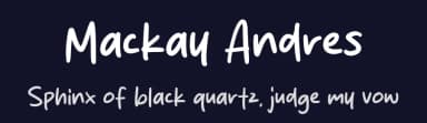 Mackay Andres by MJType — Script Handwritten Font — thumbnail 2