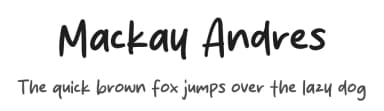 Mackay Andres by MJType — Script Handwritten Font — thumbnail 1