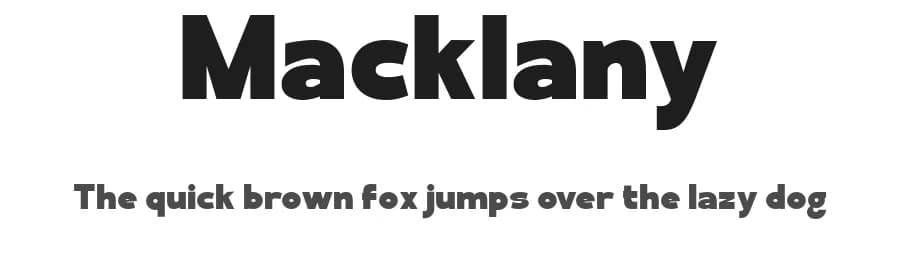 Macklany by madeDeduk — Sans Serif Font