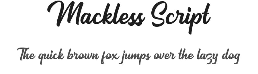Mackless Script by Sibelumpagi — Script Handwritten Font