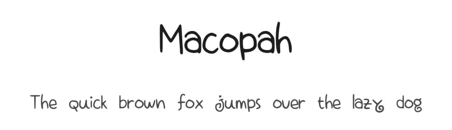 Macopah by Mas Ova — Script Handwritten Font