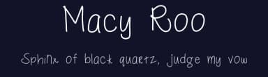 Macy Roo by Sabrina Schleiger — Script Handwritten Font — thumbnail 2