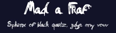 Mad a Fraf by Damien — Script Handwritten Font — thumbnail 2