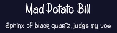 Mad Potato Bill by dcoxy - Greg Medina — Script Handwritten Font — thumbnail 2