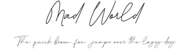Mad World by Maulana Creative — Script Handwritten Font — thumbnail 1