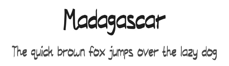Madagascar by Ditya Ananto — Script Handwritten Font