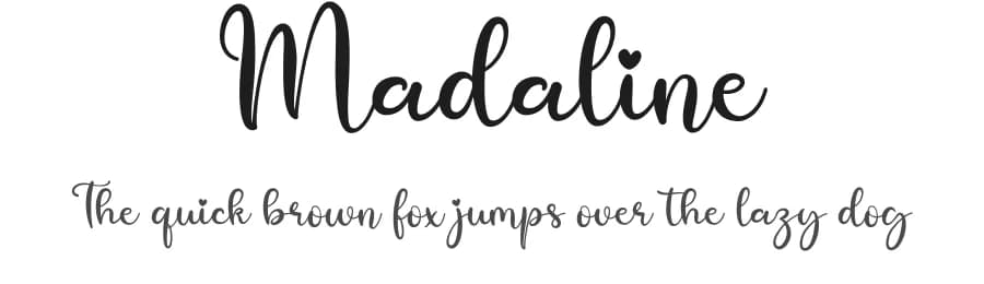 Madaline by Letter Art Studio — Script Handwritten Font