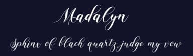 Madalyn by Ahmad Riqi — Script Handwritten Font — thumbnail 2