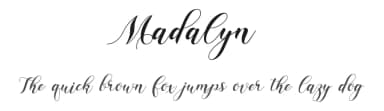 Madalyn by Ahmad Riqi — Script Handwritten Font — thumbnail 1