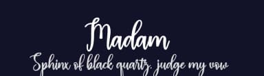 Madam by Halim Antoni — Script Handwritten Font — thumbnail 2