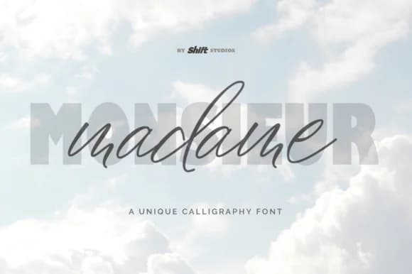 Madame Font by ShiftStudios — Script Handwritten Font