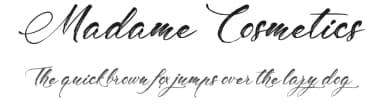Madame Cosmetics by Octotype  | Thomas Boucherie — Script Handwritten Font — thumbnail 1
