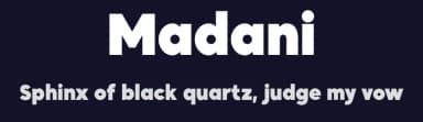 Madani by Namela Type — Sans Serif Font — thumbnail 2