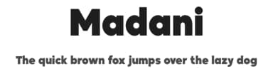 Madani by Namela Type — Sans Serif Font — thumbnail 1