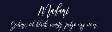Madani by Muhammad Akbar — Script Handwritten Font — thumbnail 2