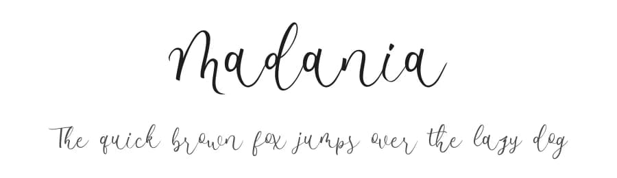 Madania by Fanastudio — Script Handwritten Font