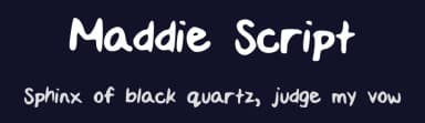 Maddie Script by Madelyn Zeman — Script Handwritten Font — thumbnail 2