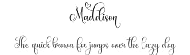 Maddison by Hamzah Muhamad Ihsan — Script Handwritten Font — thumbnail 1