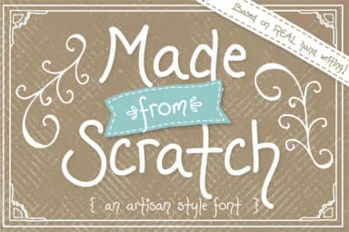 Made from Scratch Font by The Pen and Brush — Script Handwritten Font — thumbnail 1