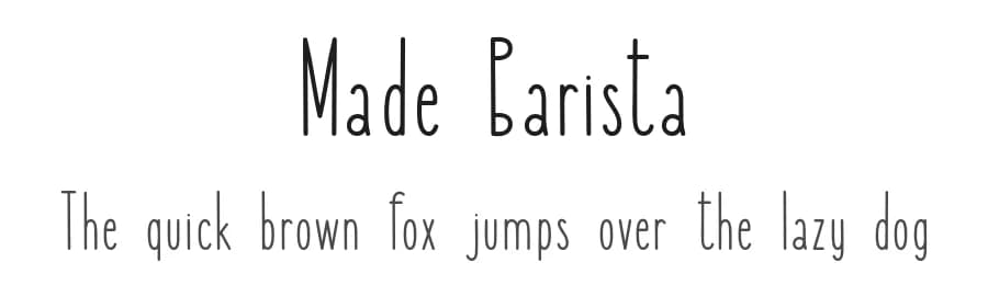 Made Barista by MadeType — Script Handwritten Font