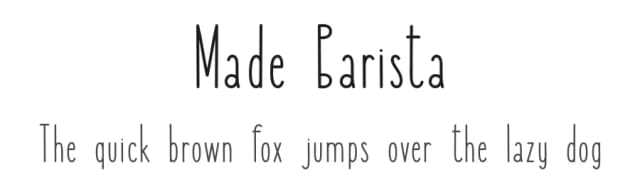 Made Barista by MadeType — Script Handwritten Font