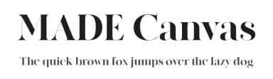 MADE Canvas by MadeType — Serif Font — thumbnail 1
