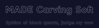 MADE Carving Soft by MadeType — Sans Serif Font — thumbnail 2