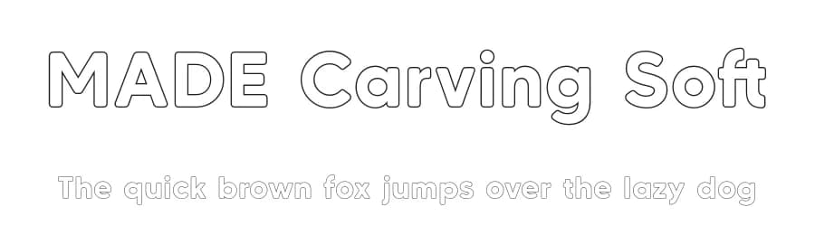 MADE Carving Soft by MadeType — Sans Serif Font