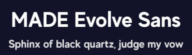 MADE Evolve Sans by MadeType — Sans Serif Font — thumbnail 2