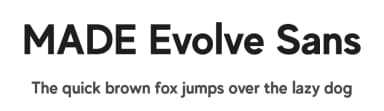 MADE Evolve Sans by MadeType — Sans Serif Font — thumbnail 1