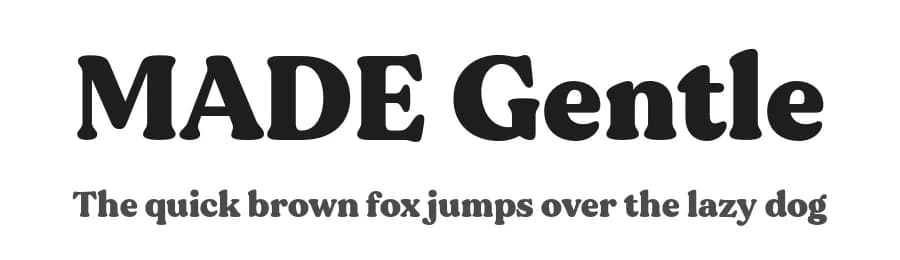 MADE Gentle by MadeType — Serif Font