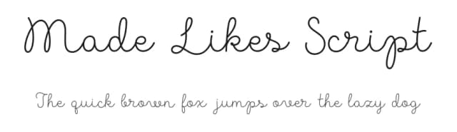 Made Likes Script by MadeType — Script Handwritten Font