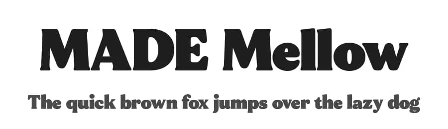 MADE Mellow by MadeType — Serif Font