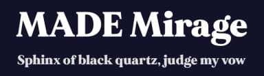 MADE Mirage by MadeType — Serif Font — thumbnail 2