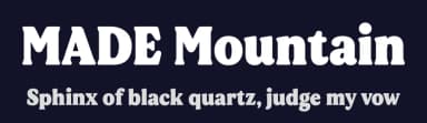 MADE Mountain by MadeType — Serif Font — thumbnail 2